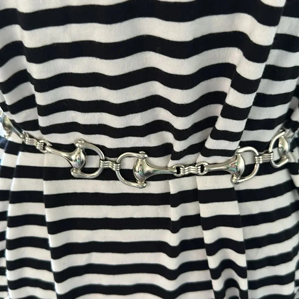 Horsebit 🐎 Metal Chain Belt Long EUC 50in Y2K